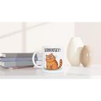 Cat Seriously? - White 11oz Ceramic Mug White 11oz Mug animal Globally Fulfilled