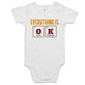 Everything Is OK, Periodic Table - Baby Bodysuit White Baby Bodysuit Printed In Australia