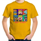 Born To Rock - Kids Youth T-Shirt Gold Kids Youth T-shirt Music Printed In Australia