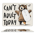 Can't Adult Today, Cat Leather Mouse Pad white One size Leather Mouse Pad animal Printed Offshore