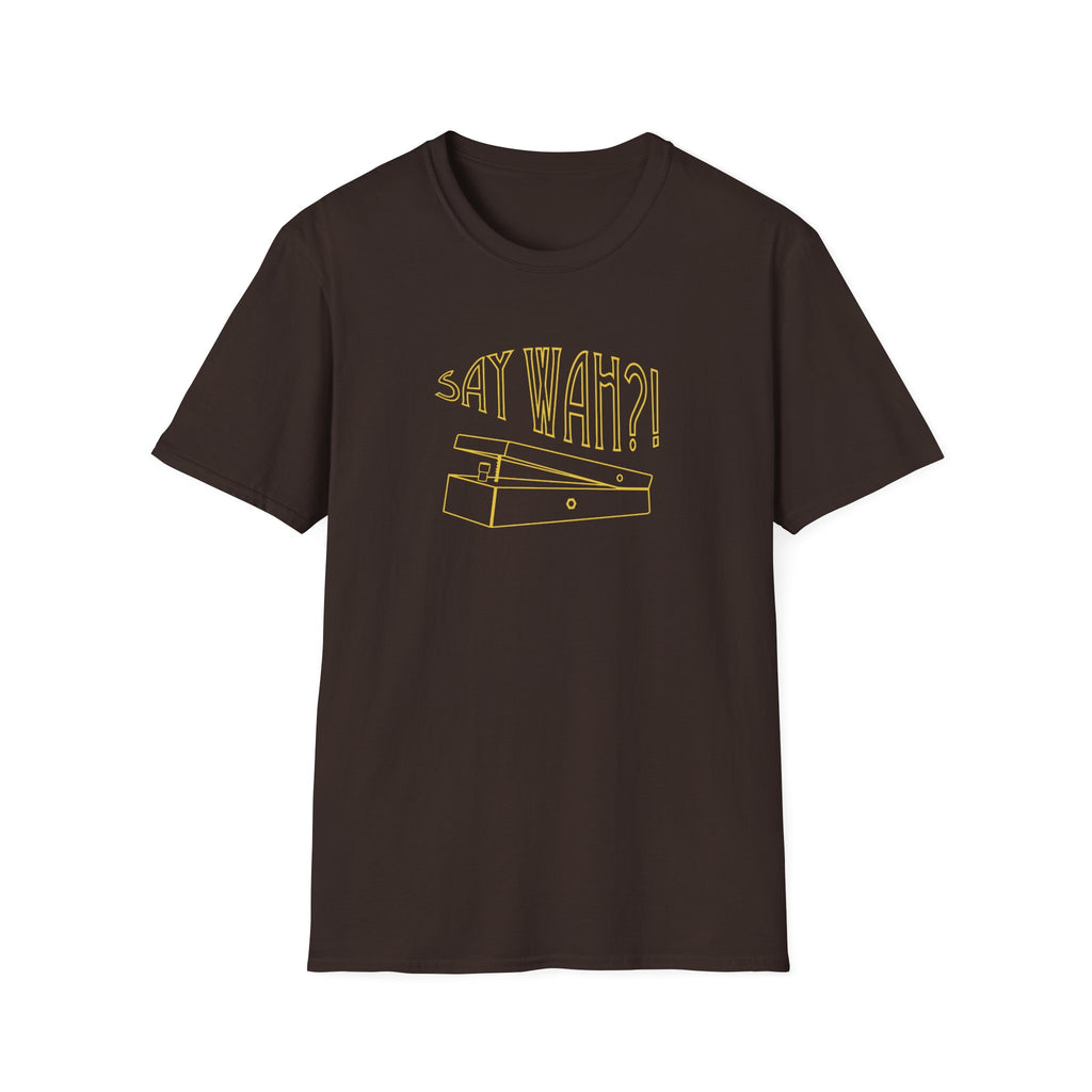 Say Wah, Guitar Pedal - Unisex Softstyle T-Shirt