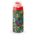 Crazy Creatures - Little Kids Water Bottle pink 350ml Little Kids Water Bottle Printed Offshore Sci Fi