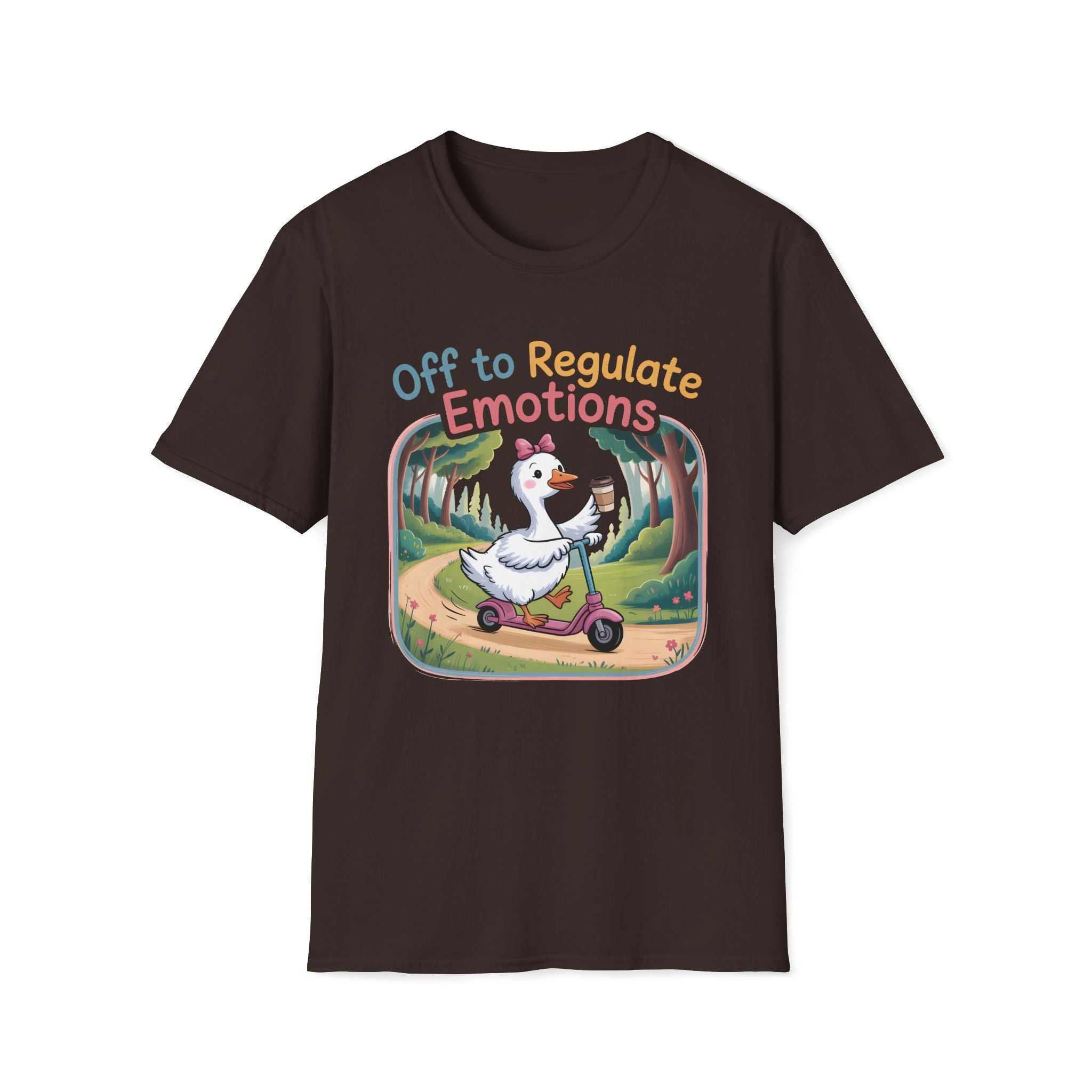 Off to Regulate Emotions Unisex T-Shirt Dark Chocolate Unisex Adult T-shirt animal Globally Fulfilled