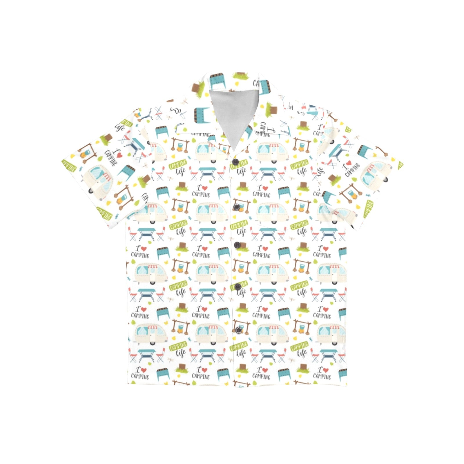 Camping Life - Junior Kids Hawaiian Shirt