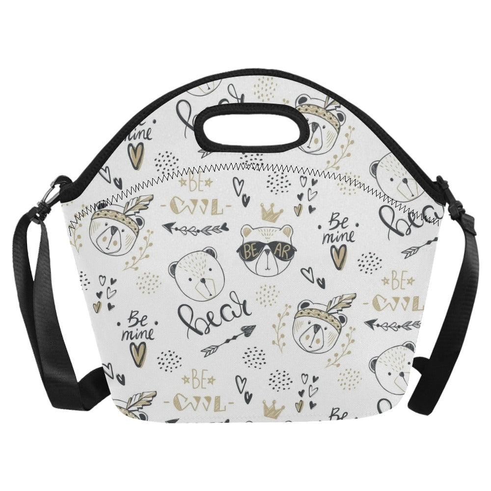 Bears - Neoprene Lunch Bag Neoprene Lunch Bag Printed Offshore