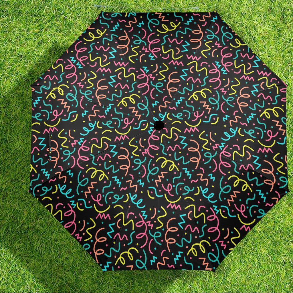 Squiggle Time - Semi-Automatic Foldable Umbrella (Model U12) Semi-Automatic Foldable Umbrella (U12)