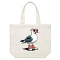 Seagull With Sunglasses And High Tops Shoulder Canvas Tote Bag