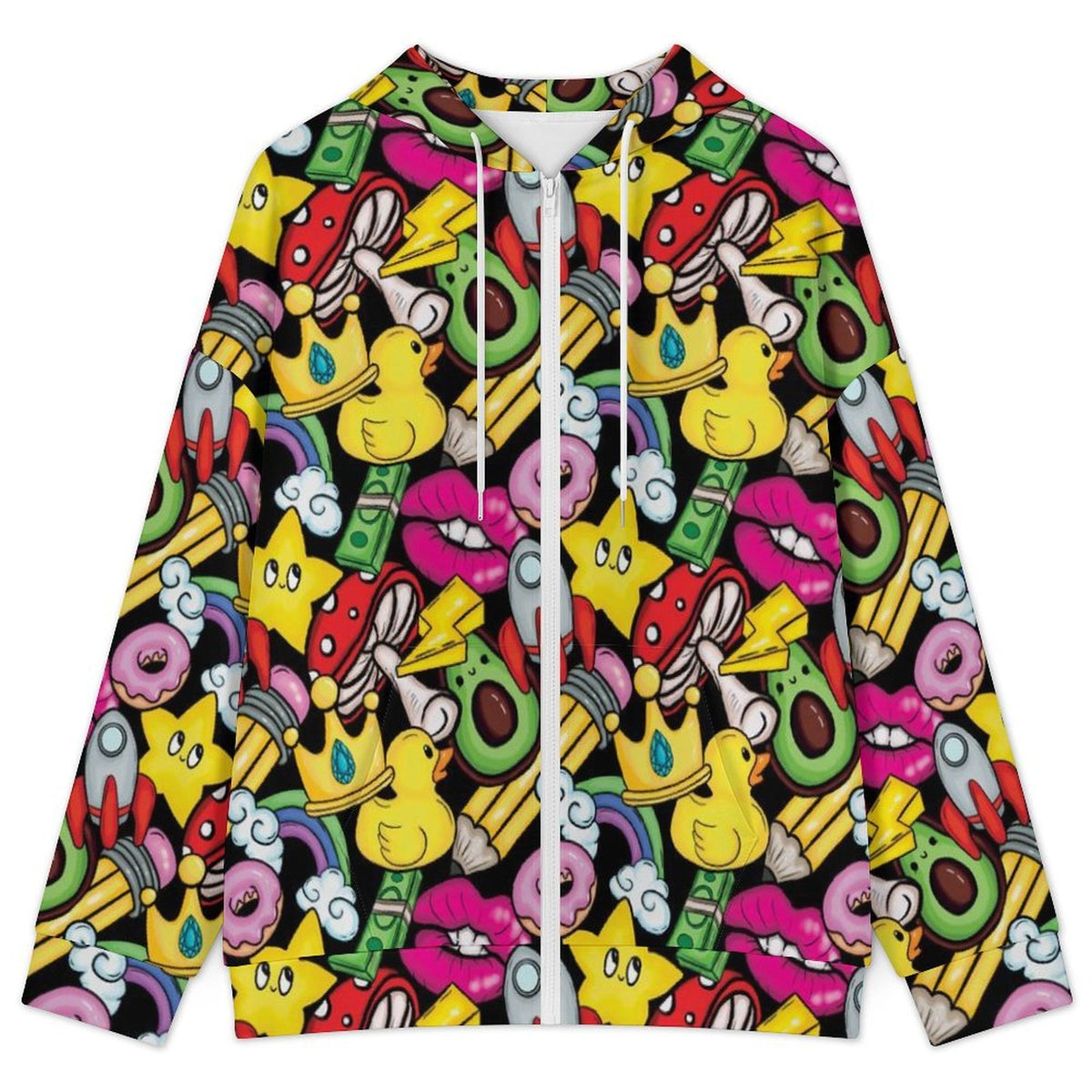 Bright And Cute Women's Full-Zip Hoodie