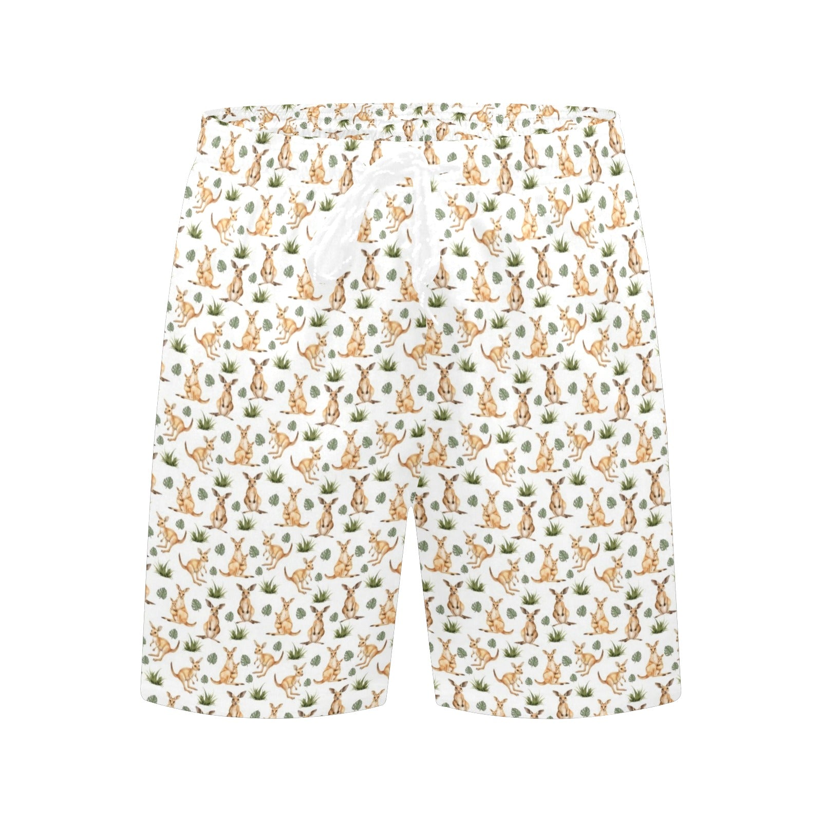 Kangaroos Men's Mid-Length Beach Shorts Men's Mid-Length Beach Shorts animal Printed Offshore
