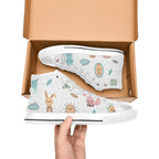 Cute Autumn Creatures - Kids' High Top Canvas Shoes Kids High Top Canvas Shoes animal Printed Offshore