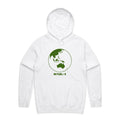 No Planet B - Mens Hoodie White Mens Hoodie Environment Printed In Australia