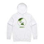 No Planet B - Mens Hoodie White Mens Hoodie Environment Printed In Australia