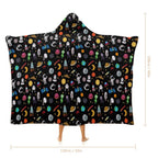 Fun Space Kids Hooded Blanket 100cm x 130cm