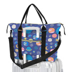 Planets On Blue Duffle Bag-Simple (Model 1715) One Size Duffle Bag-Simple (1715)
