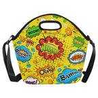 Comic Book Yellow - Neoprene Lunch Bag Neoprene Lunch Bag Printed Offshore