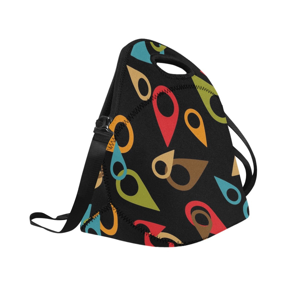 Where Am I - Neoprene Lunch Bag Neoprene Lunch Bag Printed Offshore