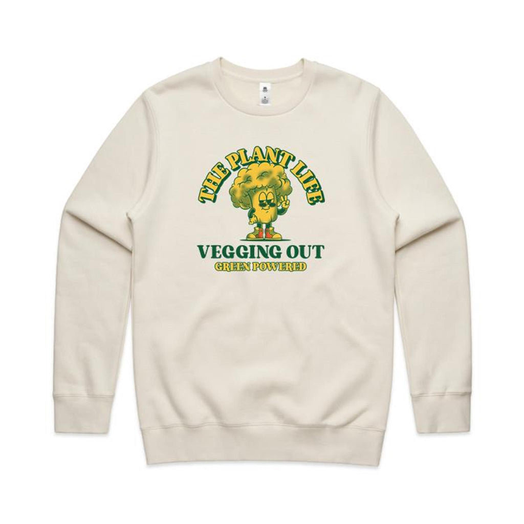 The Plant Life - AS Colour Stencil Crew Sweatshirt Ecru Sweatshirt Plants Printed In Australia