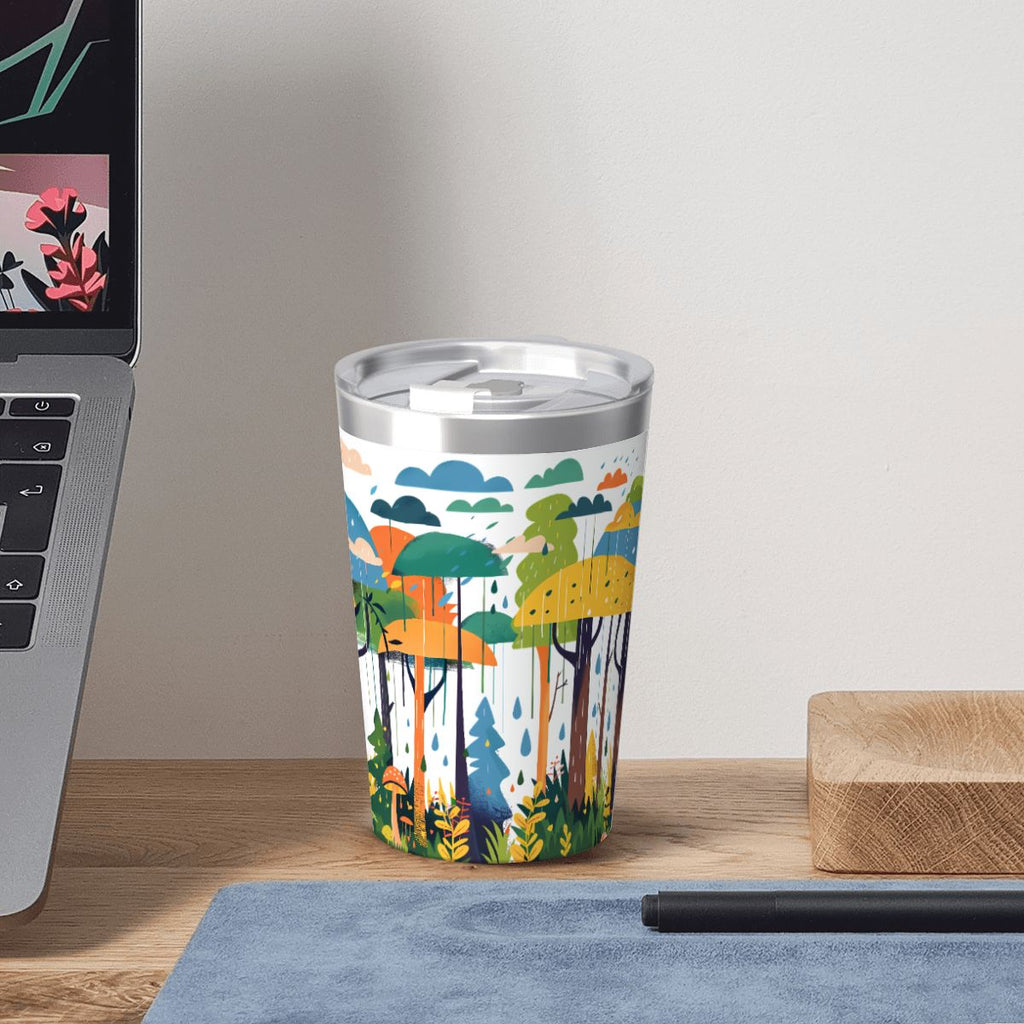 Colourful Rainforest Small Stainless Steel Travel Mug Cup 12oz/350ml
