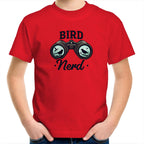 Bird Nerd - Kids Youth T-Shirt Red Kids Youth T-shirt animal Printed In Australia