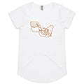 Barista, Coffee - Womens Scoop Neck T-Shirt White Womens Scoop Neck T-shirt Coffee Printed In Australia