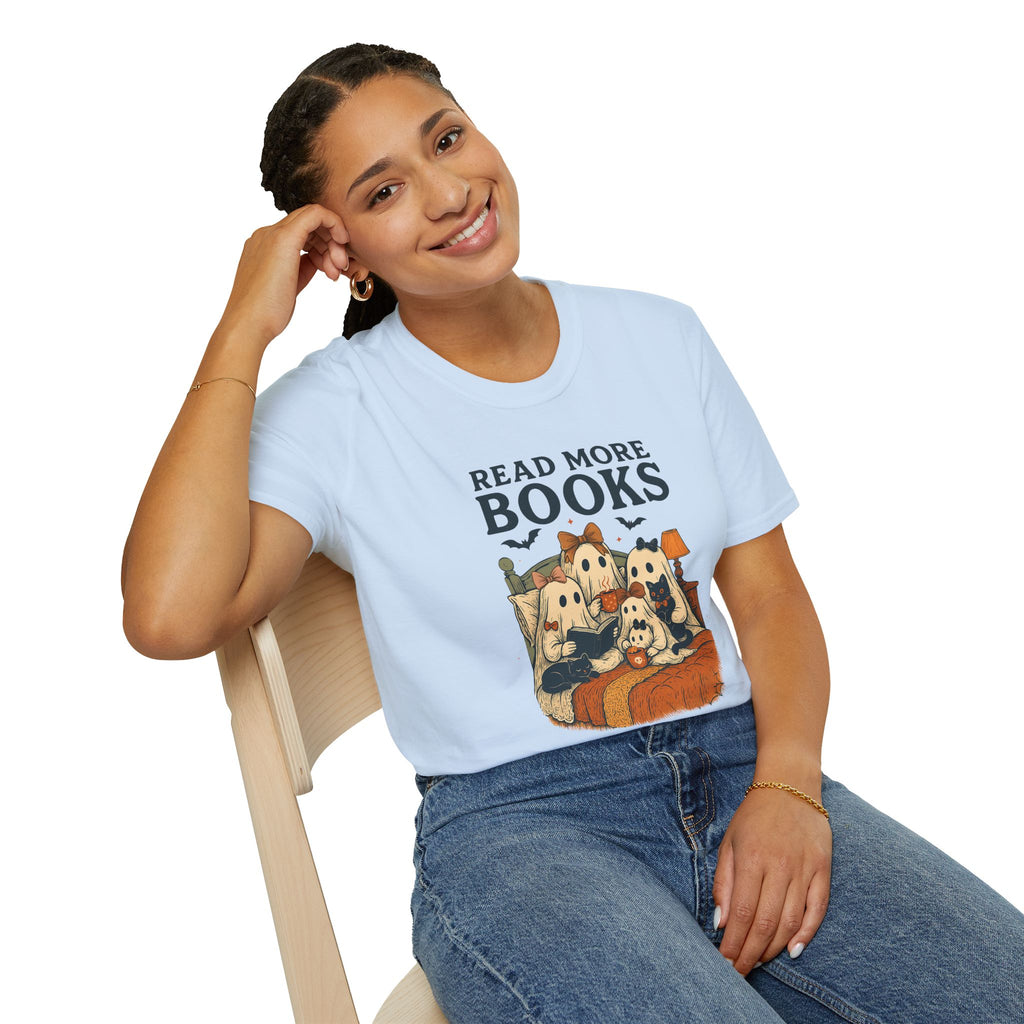 Read More Books, Ghosts - Unisex Softstyle T-shirt