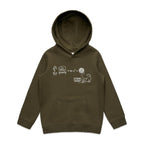 Cat String Theory Physics Kids AS Colour Hoodie Army Kids Hoodie animal Printed In Australia Science