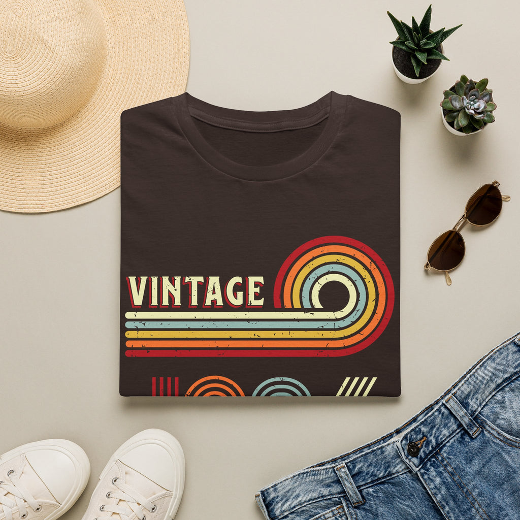 Turning 40 Vintage 1986 Retro Striped Unisex T-Shirt Unisex Adult T-shirt Birthday Globally Fulfilled