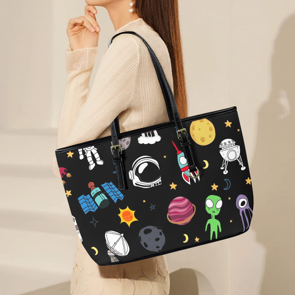 Kids Space - Leather Tote Bag-Large