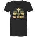 Alien Ew, People - Womens T-shirt Black Womens T-shirt Printed In Australia Sci Fi