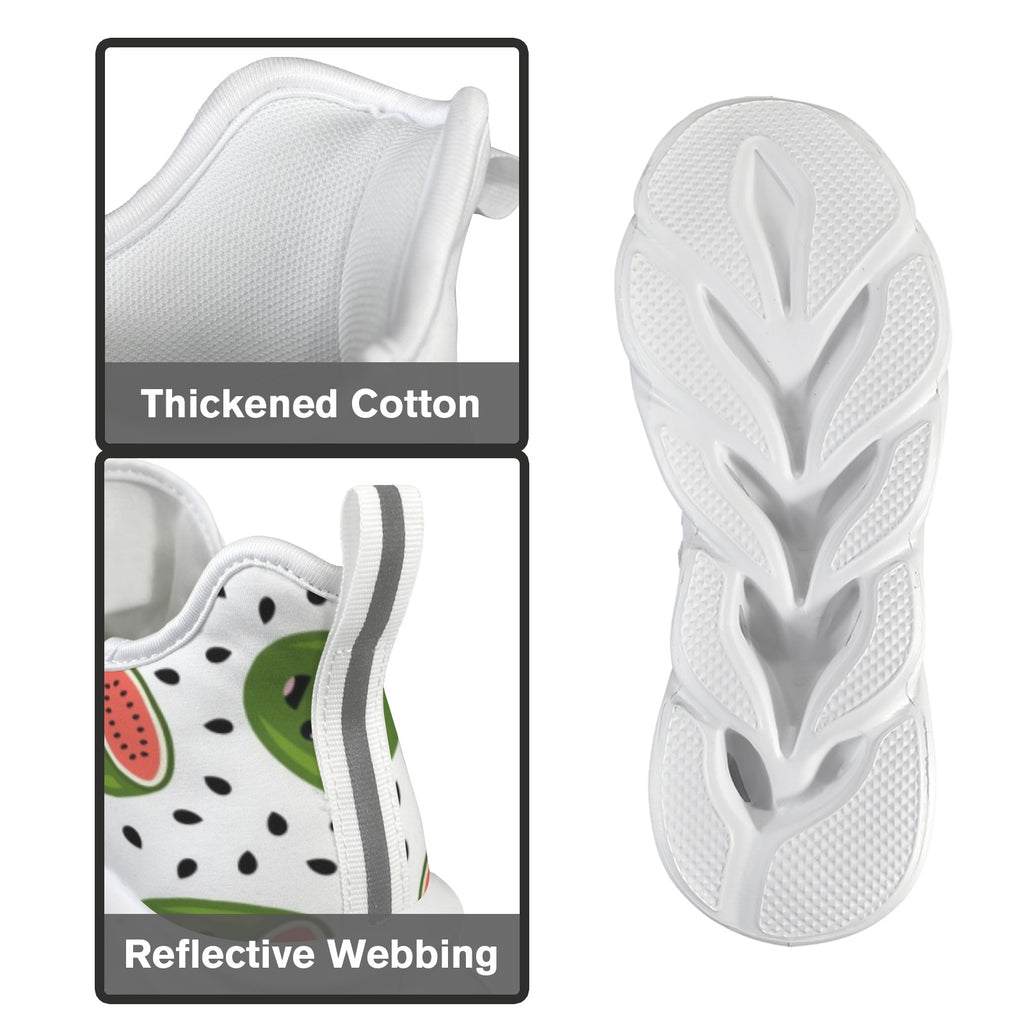 Happy Watermelons Women's Twisted Sole Sneakers