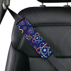 Atoms Car Seat Belt Cover 7''x10'' (Pack of 2) Car Seat Belt Cover 7x10 (Pack of 2) Printed Offshore Science
