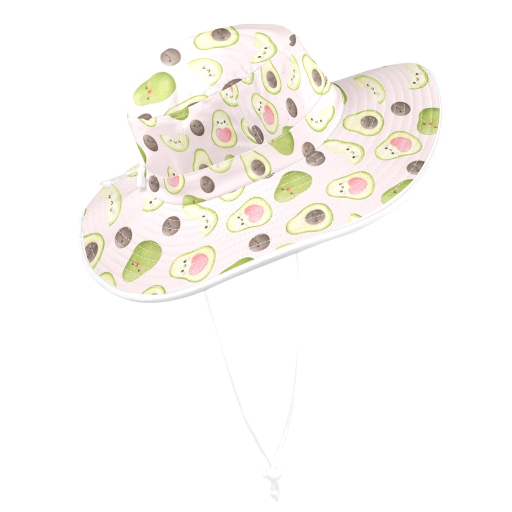 Avocado Love Wide Brim Bucket Hat Wide Brim Bucket Hat Food Printed Offshore