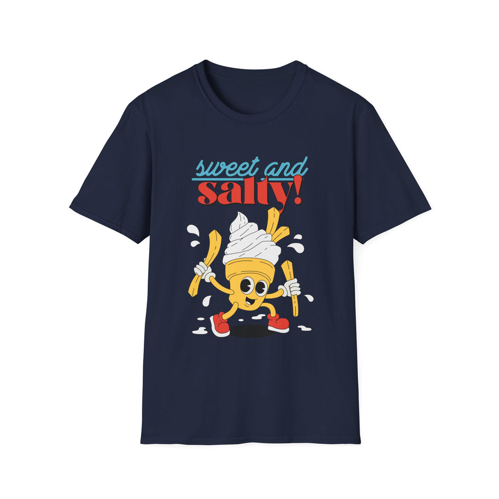 Sweet And Salty, Ice Cream And Fries - Unisex Softstyle T-Shirt