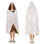 Paw Prints Kids Hooded Blanket 100cm x 130cm