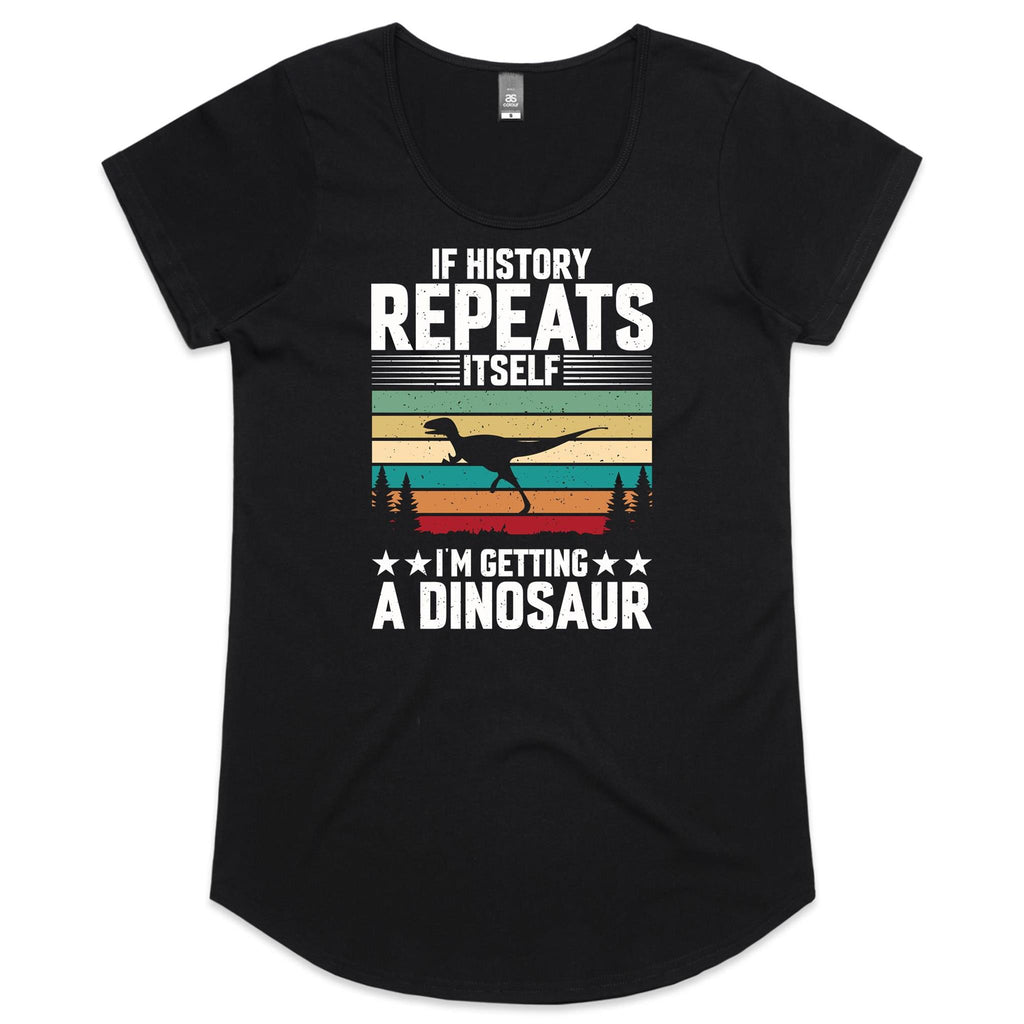 I'm Getting A Dinosaur Women's AS Colour Scoop Neck T-Shirt