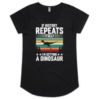 I'm Getting A Dinosaur Women's AS Colour Scoop Neck T-Shirt