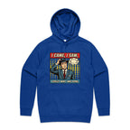 I Came, I Saw, I Forgot What I Was Doing, Retro Gentleman Men's AS Colour Hoodie Bright Royal Mens Hoodie comic Dad Printed In Australia