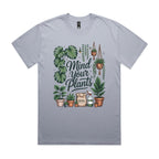 Mind Your Plants AS Colour Heavy Faded Tee Unisex Faded powder Heavy Faded T-shirt Plants Printed In Australia