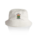 Skip Bin, Dumpster Fire AS Colour Bucket Hat Ecru One Size As Colour Bucket Hat Printed In Australia