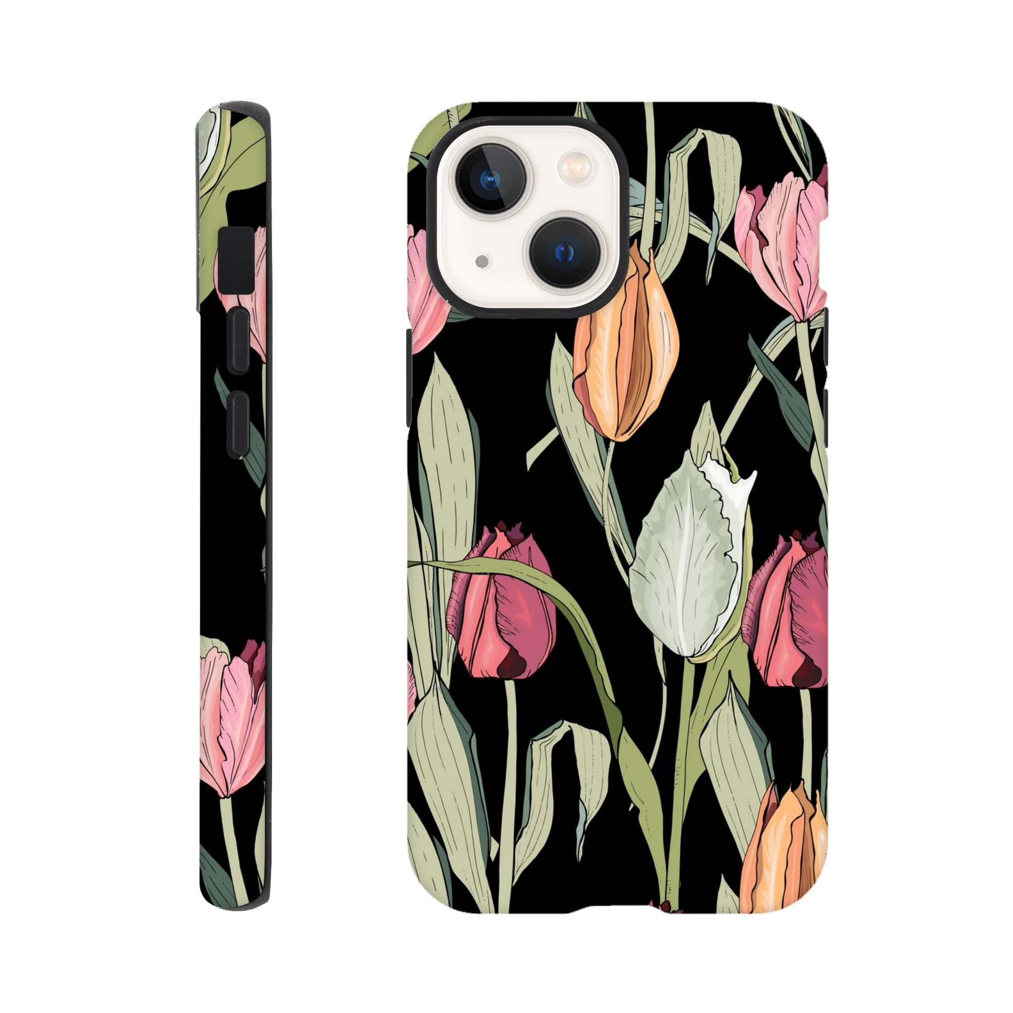 Tulips - Apple iPhone Tough case iPhone 13 Mini iPhone Tough Case Globally Fulfilled Plants