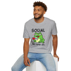 Frog, Social Battery - Unisex Softstyle T-Shirt