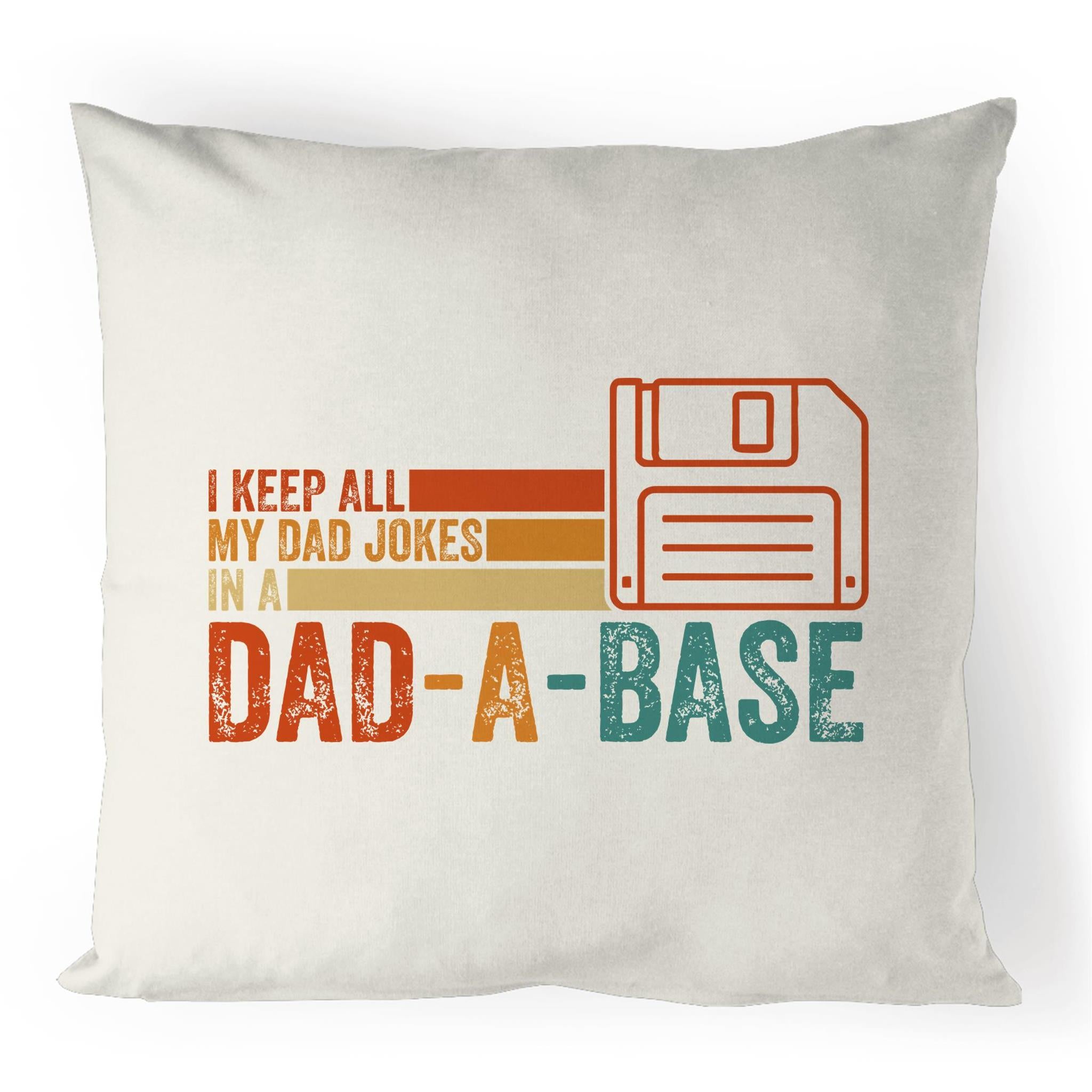 Dad Jokes Dad-A-Base - 100% Linen Cushion Cover Default Title Linen Cushion Covers Dad Printed In Australia