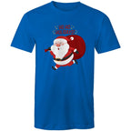 Ho Ho Holidays, Santa, Christmas - Mens T-Shirt Bright Royal Mens Christmas T-shirt Christmas Printed In Australia