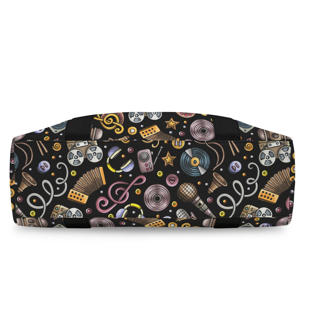 Retro Music Mix Duffle Bag-Simple (Model 1715) Duffle Bag-Simple (1715)
