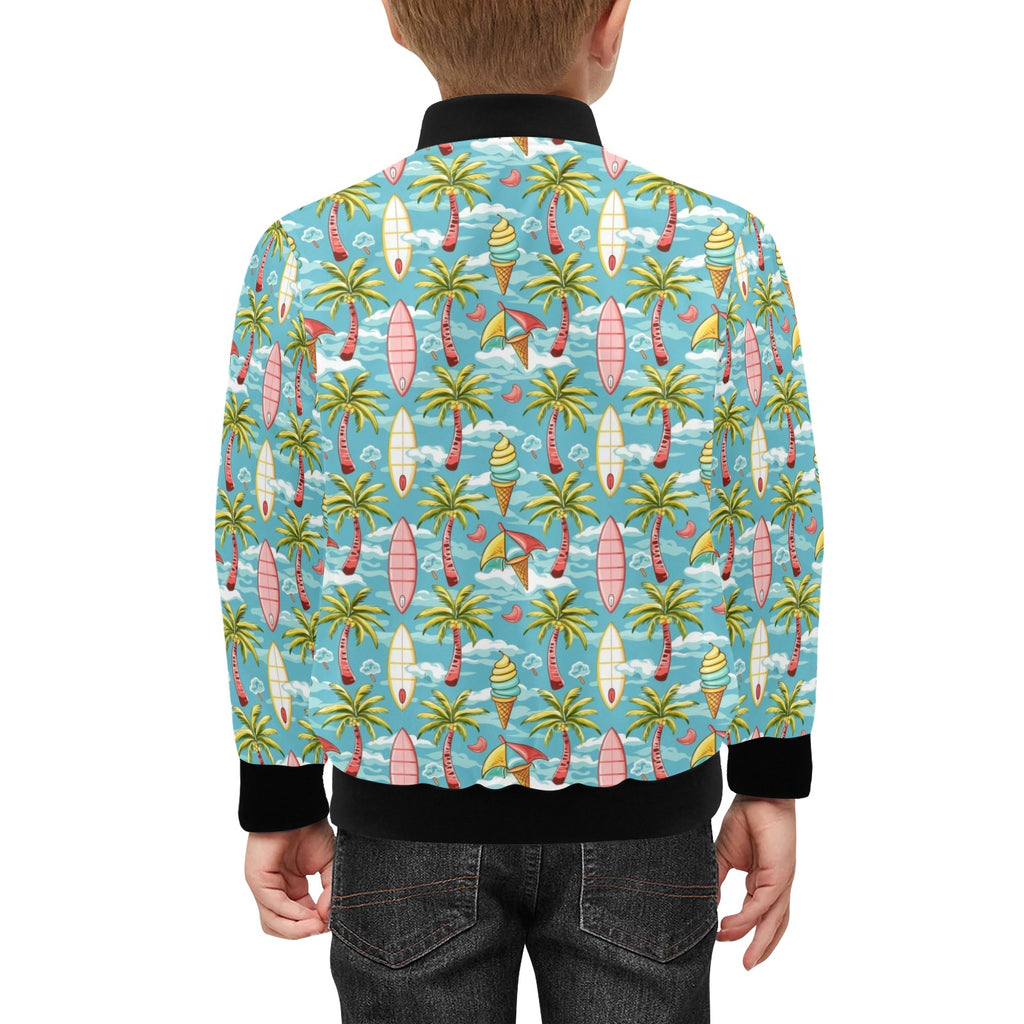 Summer Surf Kids Bomber Jacket