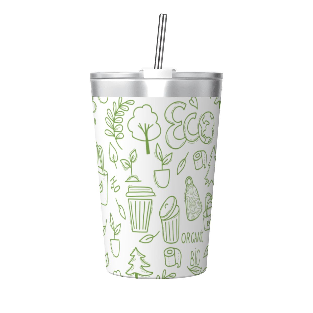 Eco Small Stainless Steel Travel Mug Cup 12oz/350ml