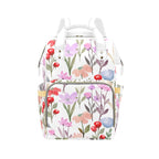 Floral Watercolour - Multi-Function Backpack, Nappy / Diaper Bag