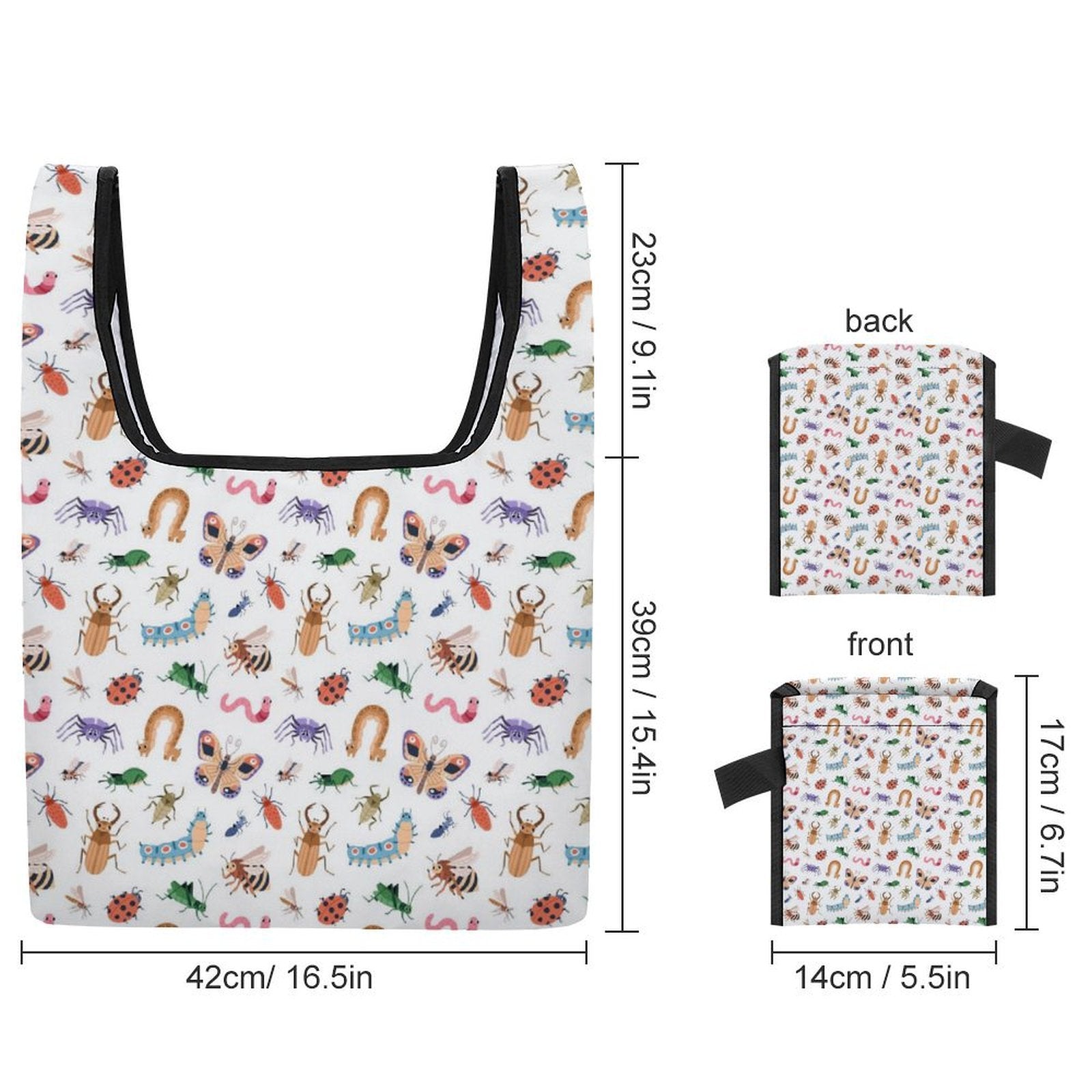 Cute Bugs Foldable Shopping Bag