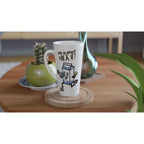 Life Is Short, Milk It - White Latte 17oz Ceramic Mug Latte Mug Fitness food Globally Fulfilled