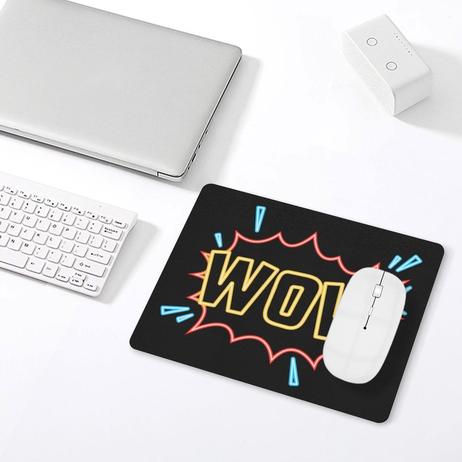 Wow, Comic Book Leather Mouse Pad Leather Mouse Pad comic Printed Offshore
